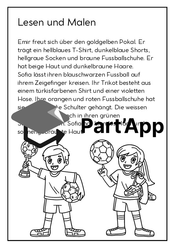 Lesen und Malen - Fussball_7
