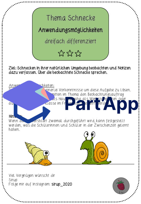 Schnecke beobachten - Sachthema Schnecke (CH-Version)_3