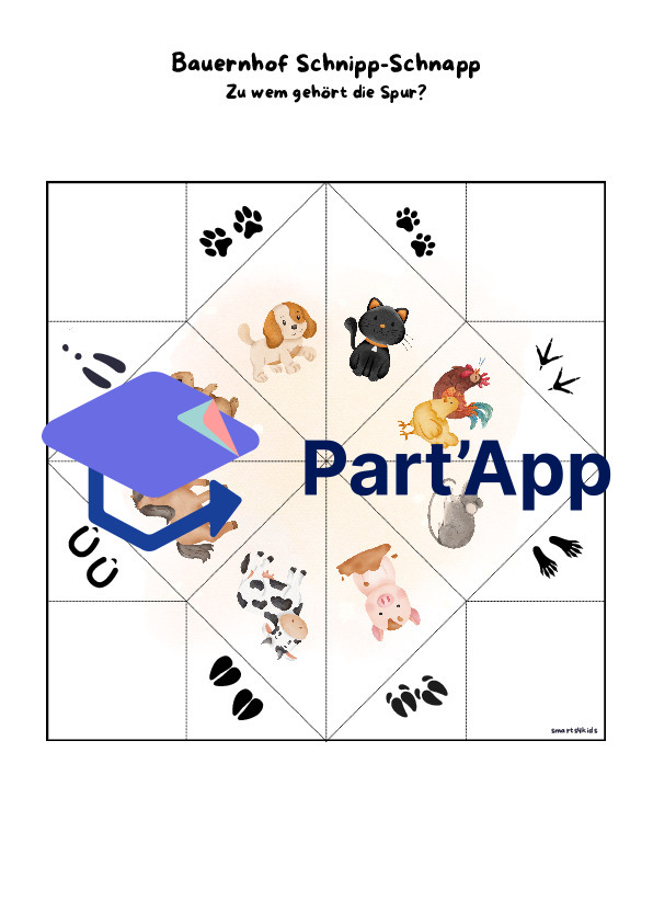 Jeu de pliage des animaux de la ferme "Schnipp schnapp"._2