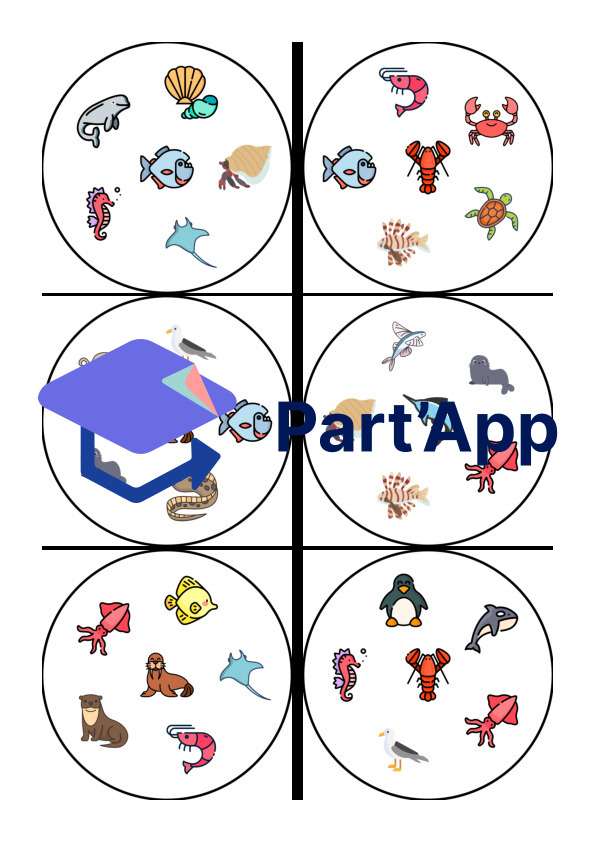 Jeu des doubles des animaux marins_3