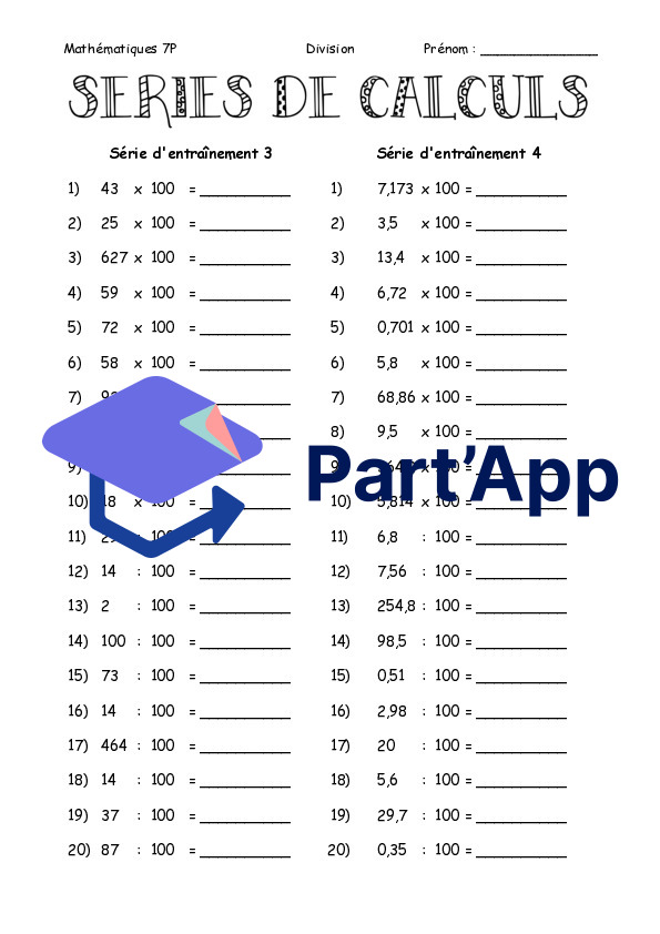 Calcul mental - Multiplications et divisions par 0,1 / 10 / 100 / 1000_5