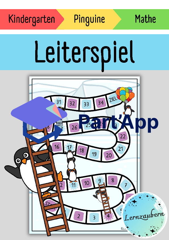 Leiterspiel "Pinguine"_2