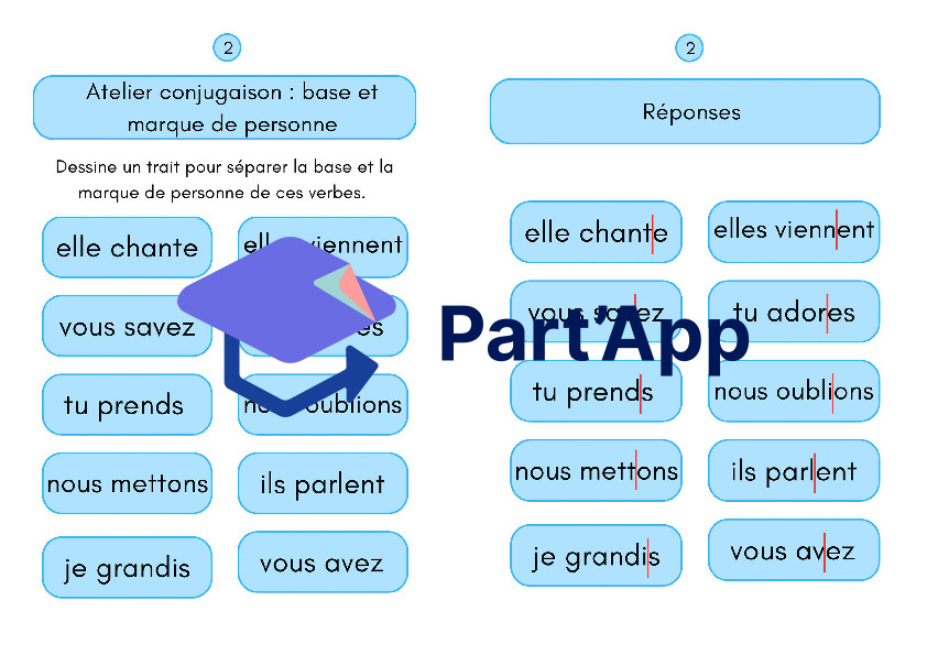 Français 5e - Module 2 - Jeu de conjugaison : base et marque de personne_3
