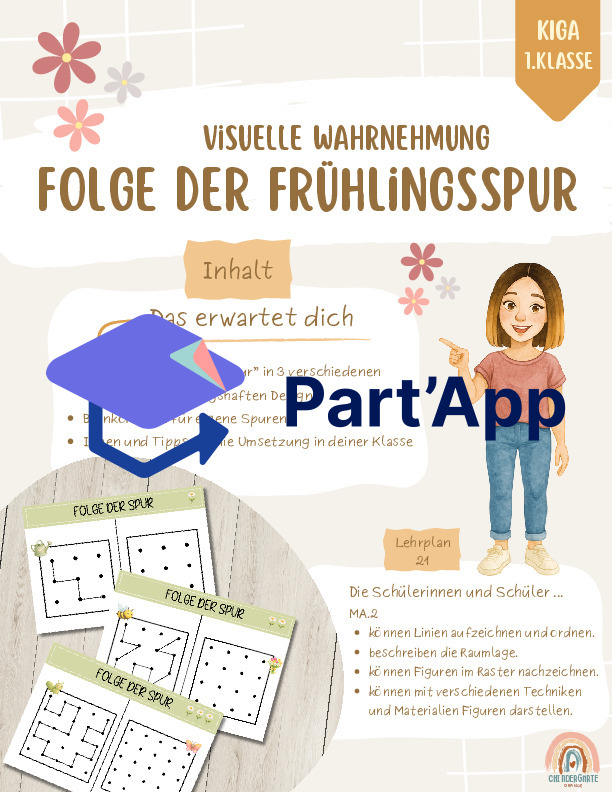 Folge der Frühlingsspur - Nachzeichnen im Raster_2