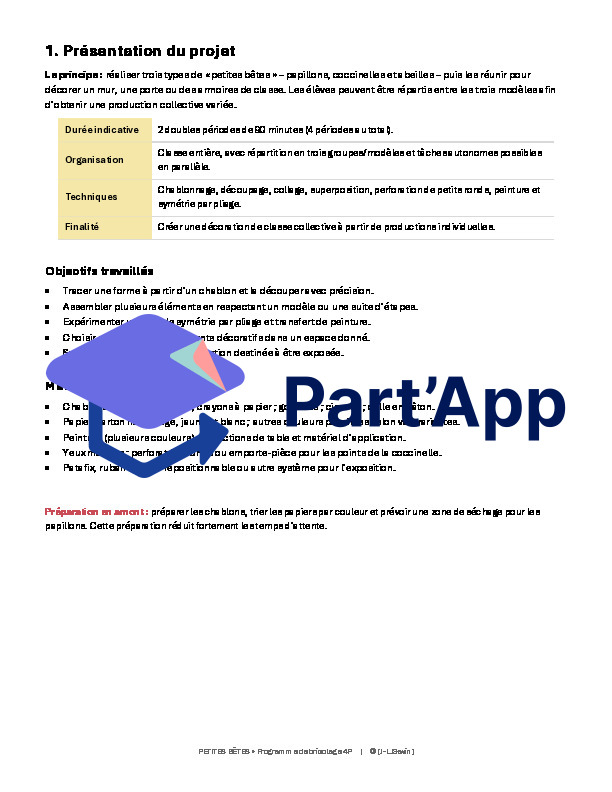 Petites bêtes – Programme de bricolage 4P_4