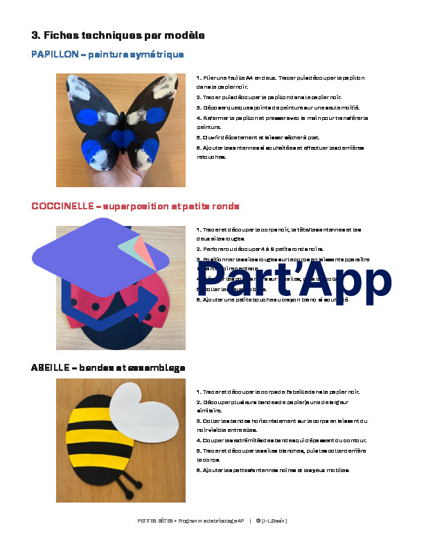 Petites bêtes – Programme de bricolage 4P_6