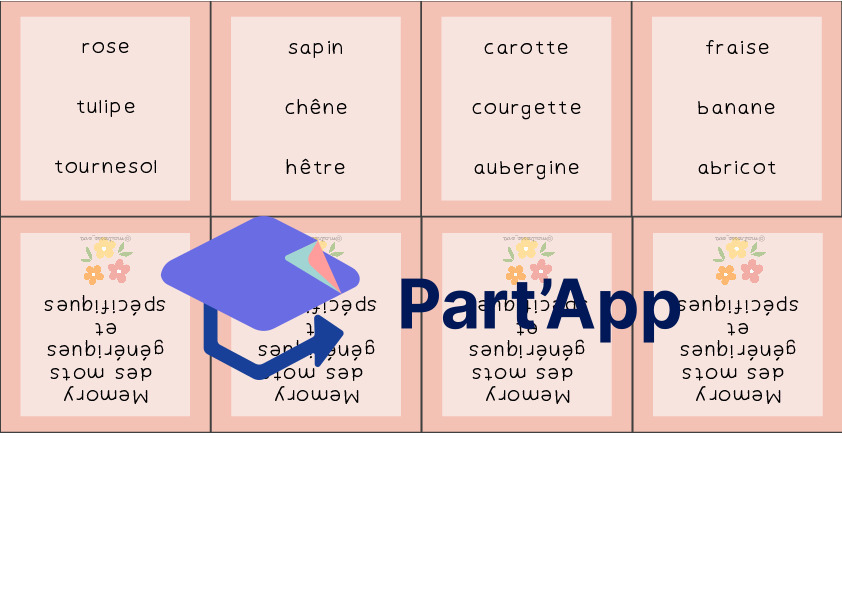 Memory des mots génériques et spécifiques_2