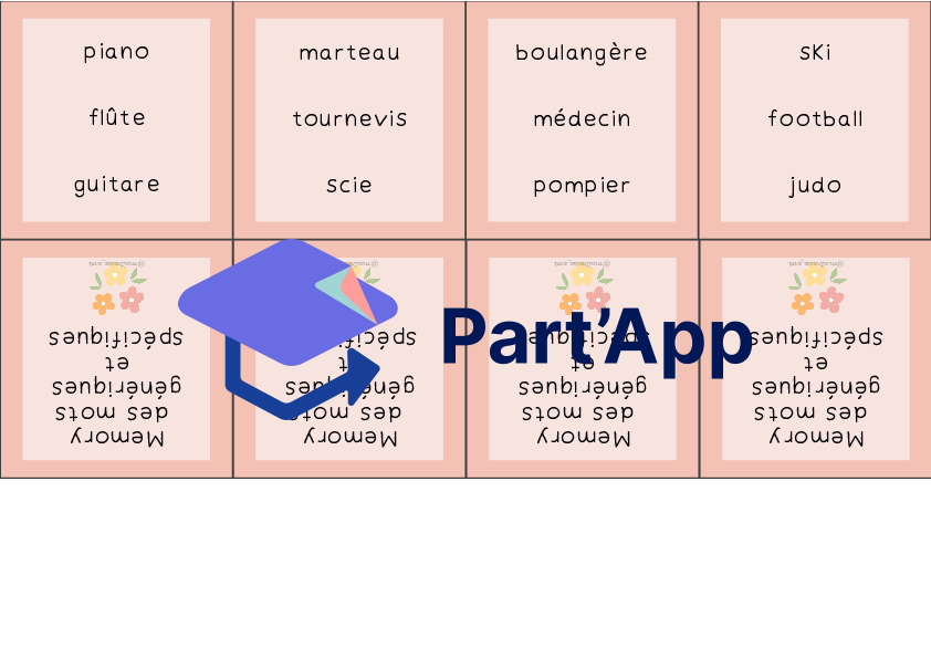 Memory des mots génériques et spécifiques_6