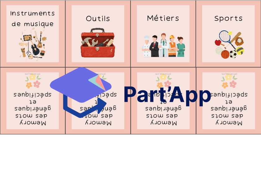 Memory des mots génériques et spécifiques_7