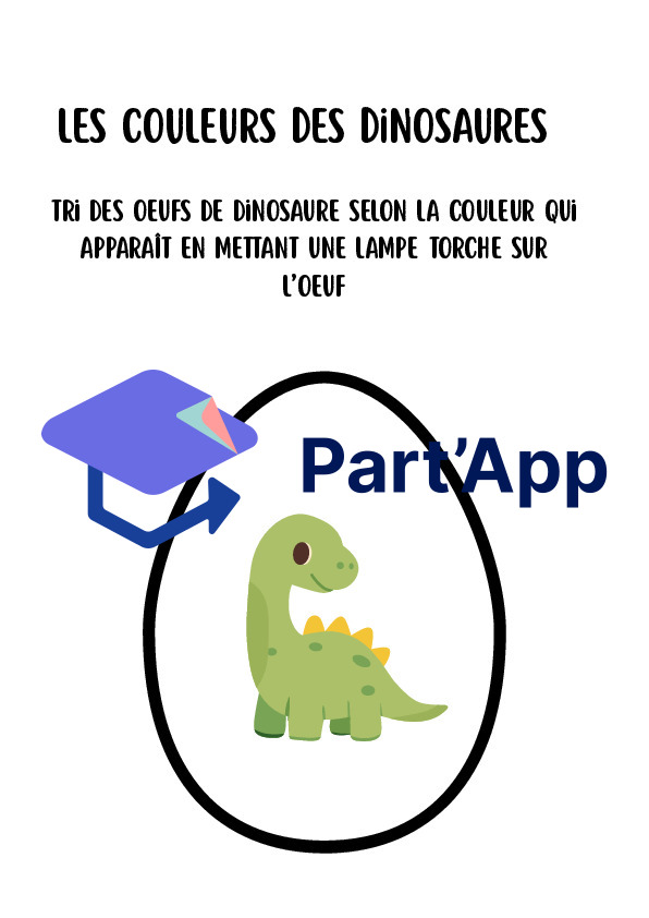 Les Couleurs des Dinosaures (1H-2H / Cycle 1) – Jeu de Tri Magique à la Lampe Torche_2