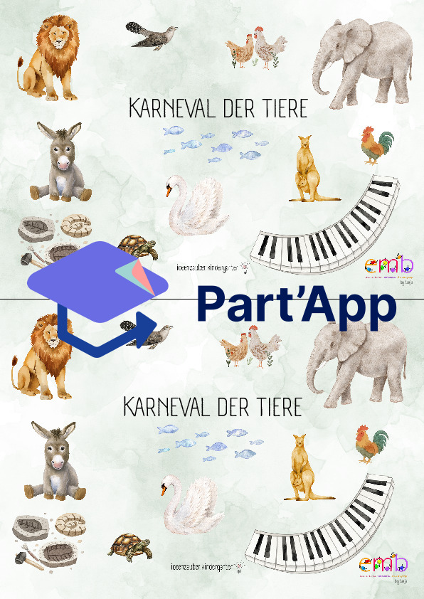 Musikalisches Schulstarterheft - Bindevorlage zum „Karneval der Tiere“_2