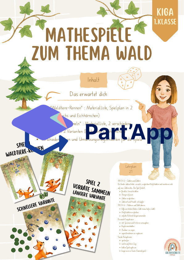 2 Mathespiele zum Thema Wald_2