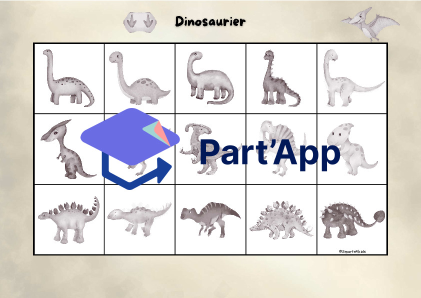🦕 Dossier velcro dinosaures Silhouettes & Memory_4
