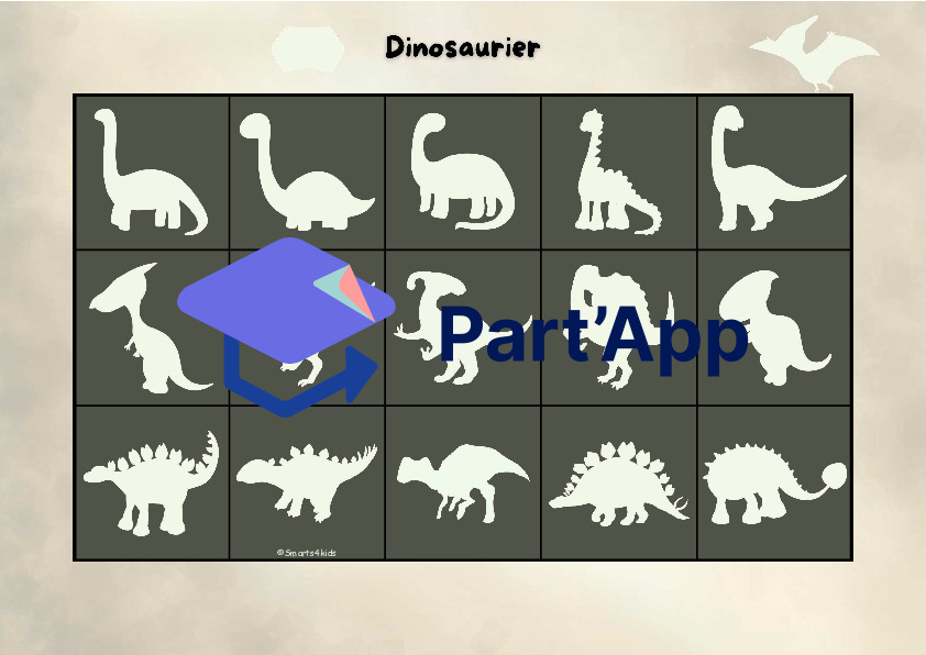 🦕 Dossier velcro dinosaures Silhouettes & Memory_7