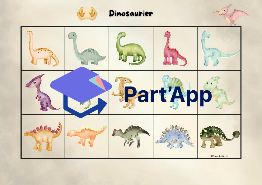 🦕 Dossier velcro dinosaures Silhouettes & Memory_9
