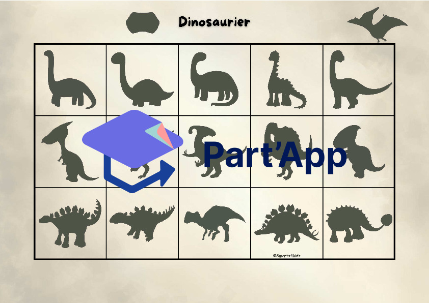 🦕 Dossier velcro dinosaures Silhouettes & Memory_10