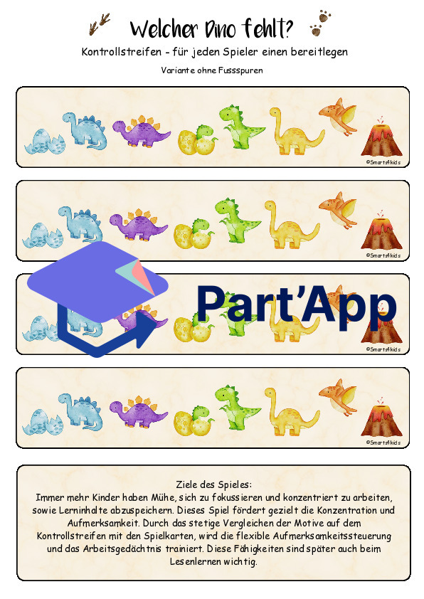 🦕 Jeu des dinosaures Qu'est-ce qui manque ?_3