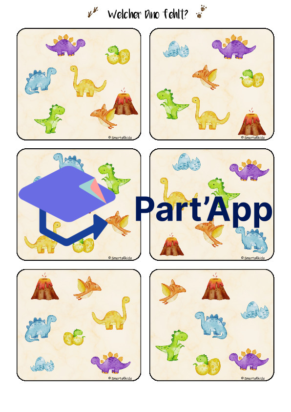 🦕 Jeu des dinosaures Qu'est-ce qui manque ?_5