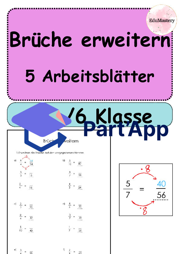 Développer les fractions – 5 fiches d'exercices | Mathématiques 5e et 6e | Exercices et préparation aux contrôles_2