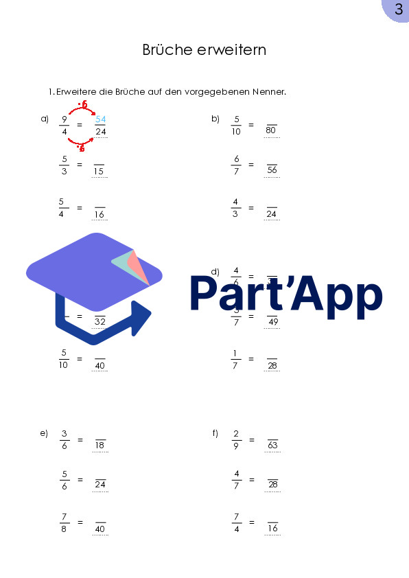 Développer les fractions – 5 fiches d'exercices | Mathématiques 5e et 6e | Exercices et préparation aux contrôles_5