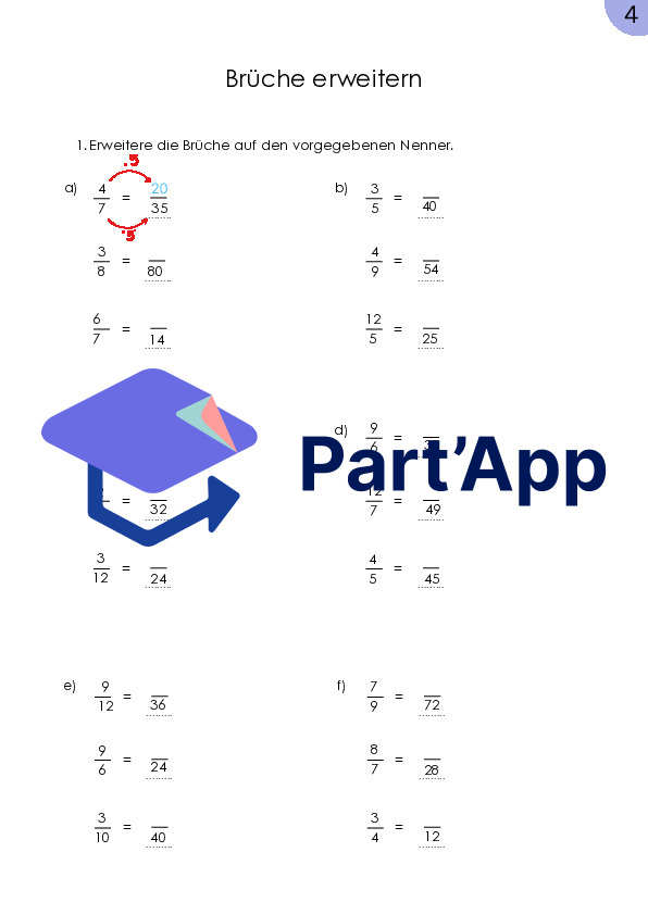 Développer les fractions – 5 fiches d'exercices | Mathématiques 5e et 6e | Exercices et préparation aux contrôles_6