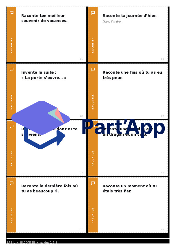 Babil 7-8H : 48 cartes pour la production orale_12