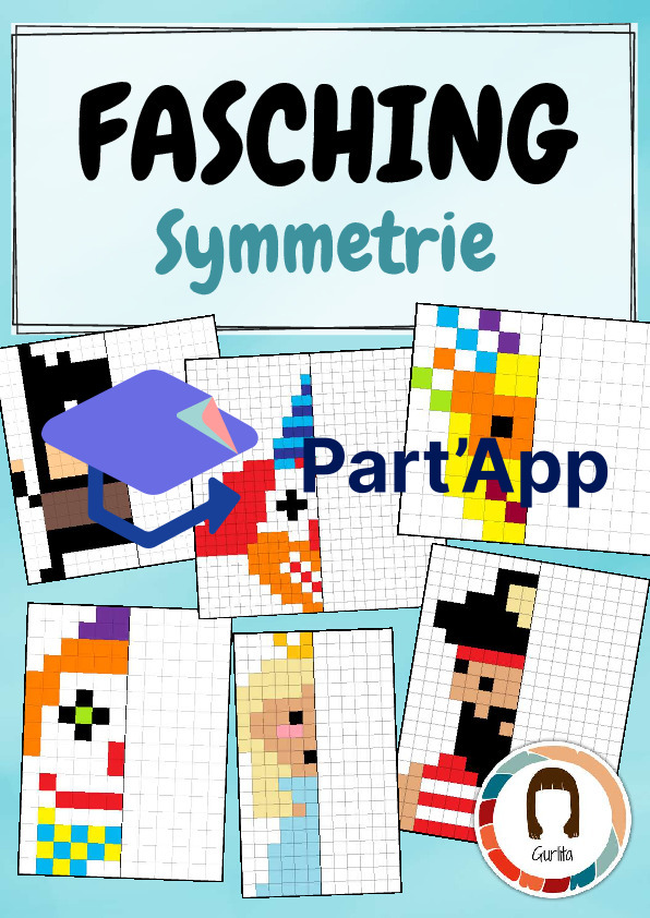 Pixelbilder: Fasnacht - Pixel-Art und Symmetrie_2