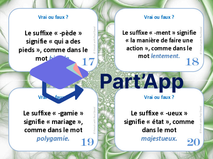 Signification des suffixes - 28 CÀT_36