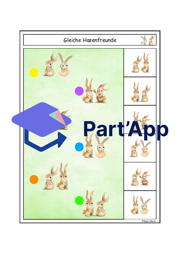 🐰 Lapin Cartes à agrafer Regarde bien_82