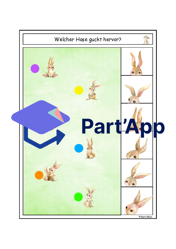 🐰 Lapin Cartes à agrafer Regarde bien_84