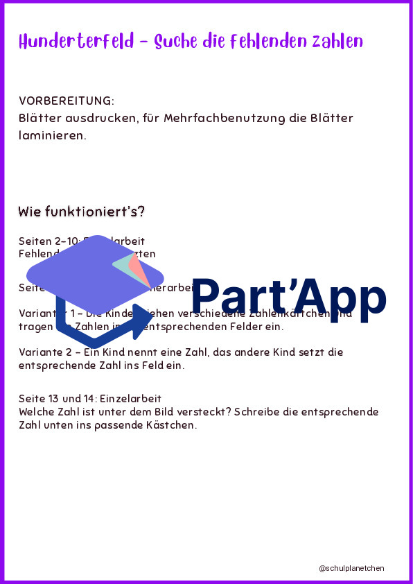 Hunderterfeld  - Fehlende Zahlen eintragen_3