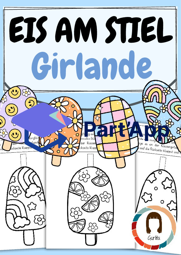 Sommer-Girlande: Eis am Stiel_2