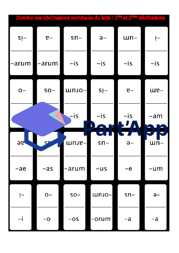 Latin - Jeu du Domino - déclinaisons_2