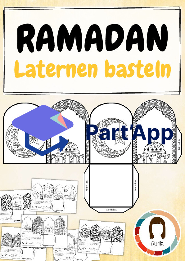 Ramadan-Laterne Bastelvorlage_2