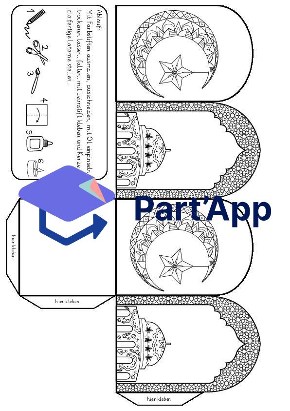 Ramadan-Laterne Bastelvorlage_9