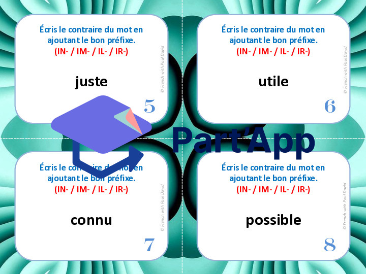 Antonymes formés par préfixes - 32 CÀT_3