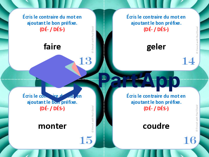 Antonymes formés par préfixes - 32 CÀT_5