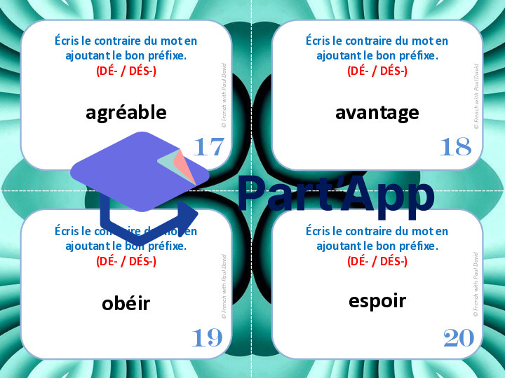 Antonymes formés par préfixes - 32 CÀT_6