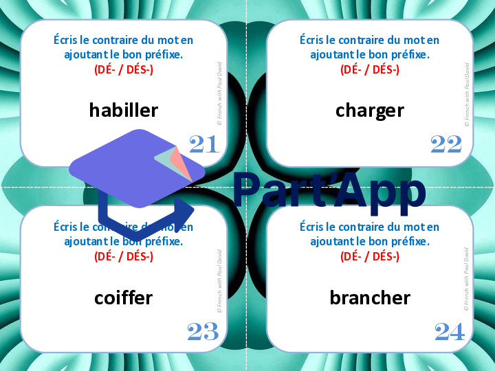 Antonymes formés par préfixes - 32 CÀT_7