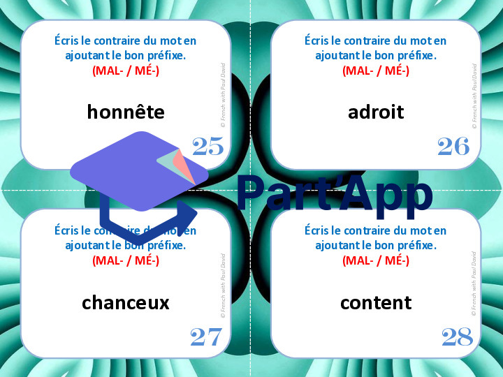 Antonymes formés par préfixes - 32 CÀT_8
