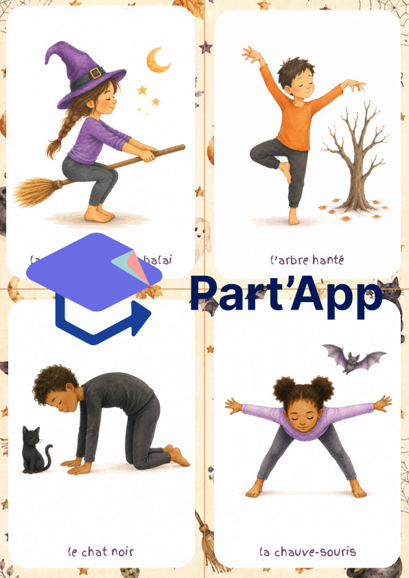 Yoga d'Halloween, exercices en mouvement pour comprendre et  apprivoiser la peur_6