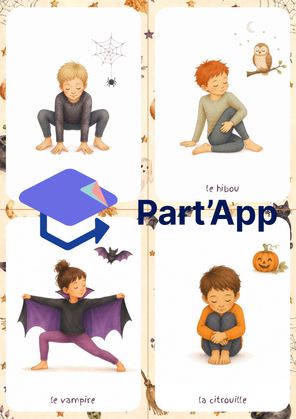 Yoga d'Halloween, exercices en mouvement pour comprendre et  apprivoiser la peur_8