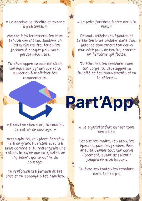 Yoga d'Halloween, exercices en mouvement pour comprendre et  apprivoiser la peur_11
