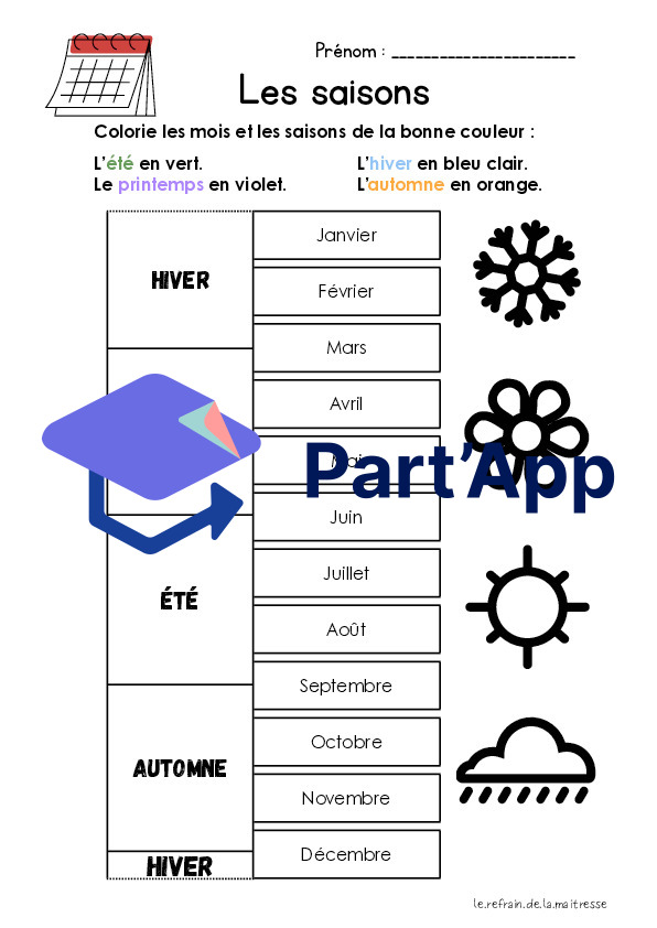 Affiches + fiches : les saisons_8