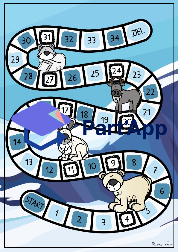 Brettspiele Polartiere (Kindergarten - Mathe)_55