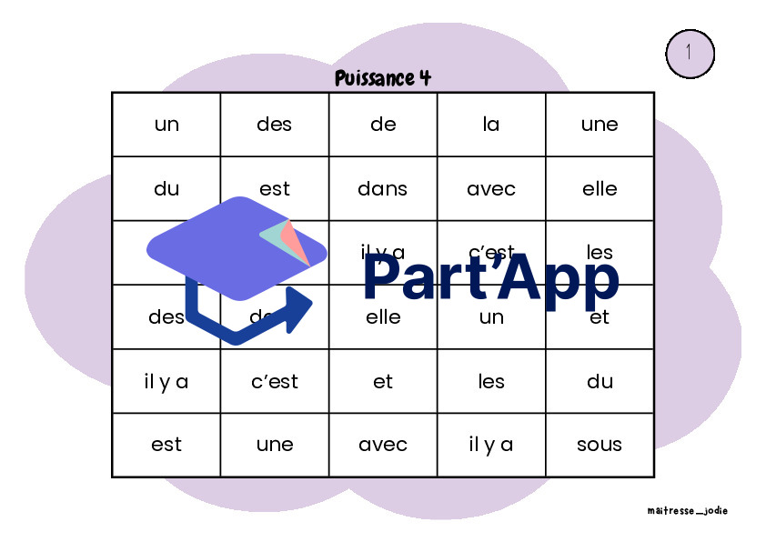 Puissance 4 - Mots outils_2