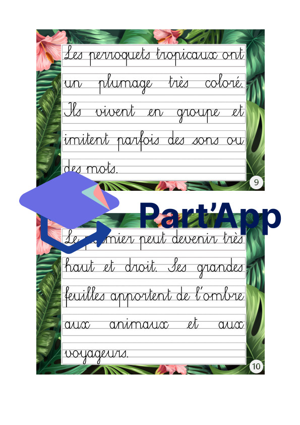 Rallye copie (cursive) sur le thème tropical_6