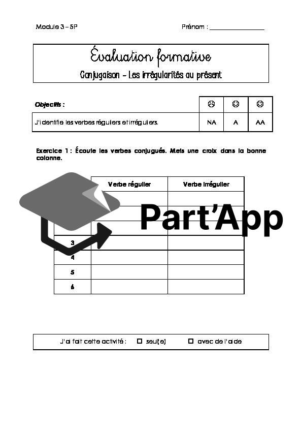 Evaluation formative 5P - Module 3_14