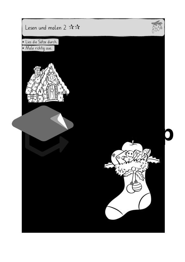 Weihnachten Lesen und malen & Spiel Steine sammeln_61
