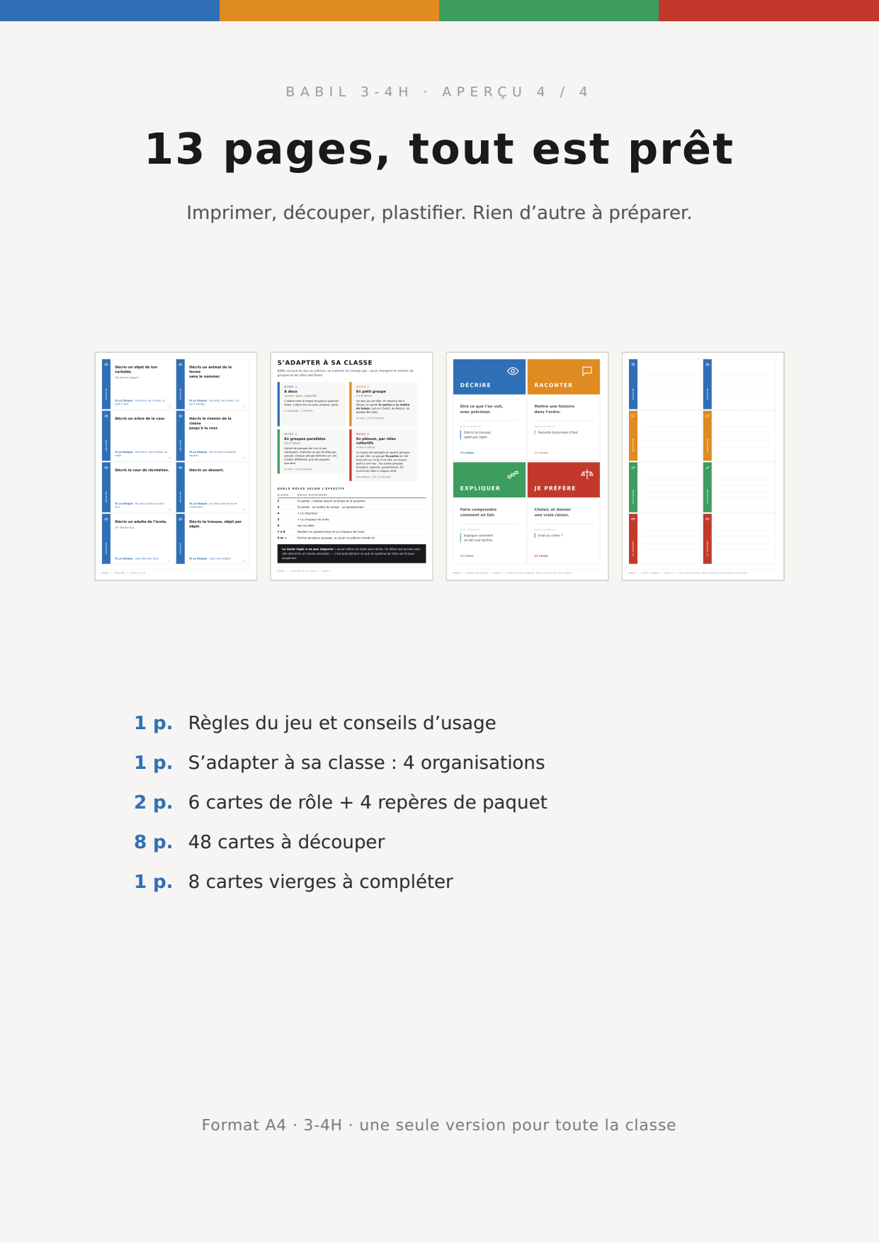 Babil 3-4H : 48 cartes pour la production orale_5